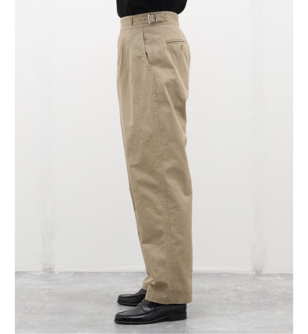 LENO / リノ】SIDE BELTED GURKHA TROUSERS|EDIFICE(エディフィス)の通販｜アイルミネ