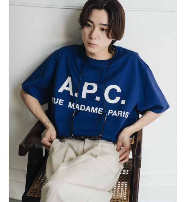 A.P.C. / アーペーセー】別注 オーバーサイズ ロゴプリント Tシャツ