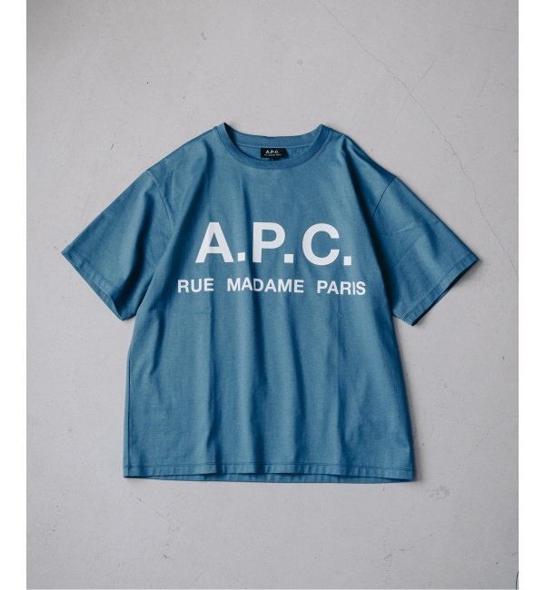 予約》【A.P.C. / アーペーセー】別注 オーバーサイズ ロゴプリント T