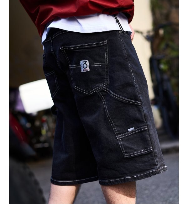 モテ系メンズファッション|【エディフィス/EDIFICE】 【360 / three sixty】 Loose Fit Carpenter Denim Shorts