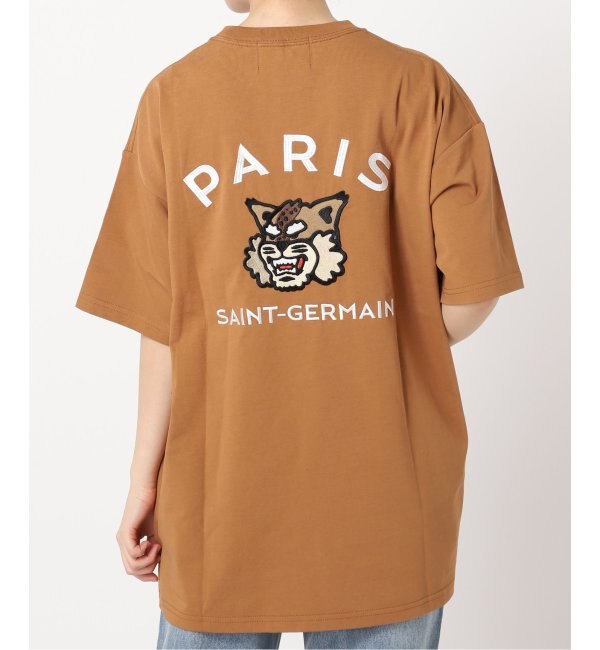 予約》【Paris Saint-Germain】カレッジロゴ刺しゅう Tシャツ|EDIFICE 