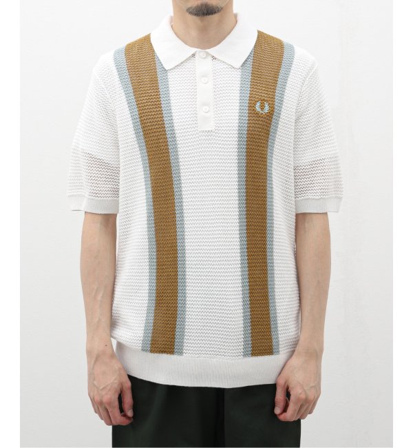 FRED PERRY (フレッド ペリー) OPEN KNIT SHIRT K7638|EDIFICE(エディフィス)の通販｜アイルミネ