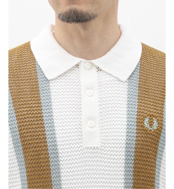 FRED PERRY (フレッド ペリー) OPEN KNIT SHIRT K7638|EDIFICE(エディフィス)の通販｜アイルミネ