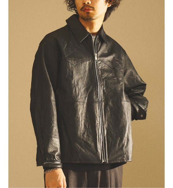 ファッションメンズなら|【エディフィス/EDIFICE】 UPCYCLE LETHER BLOUSON / アップサイクルレザーブルゾン