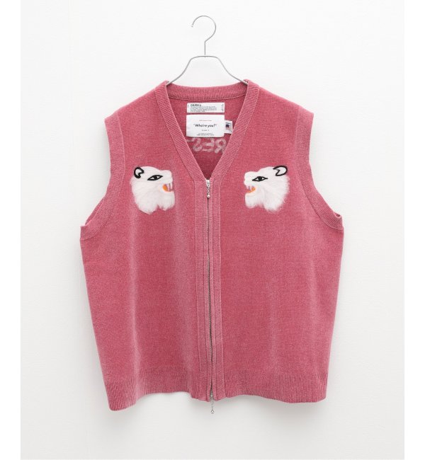 DAIRIKU Needle Punch Ska Knit Vest K-3