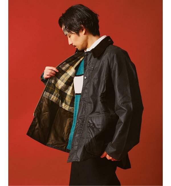 エディフィス EDIFICE Barbour(バブアー) SL SPEY/スペイ JACKET WAX MWX1212 （カーキ） -  ファッション通販 MAGASEEK(マガシーク)