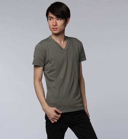 36/- USAコットンVネックTシャツ