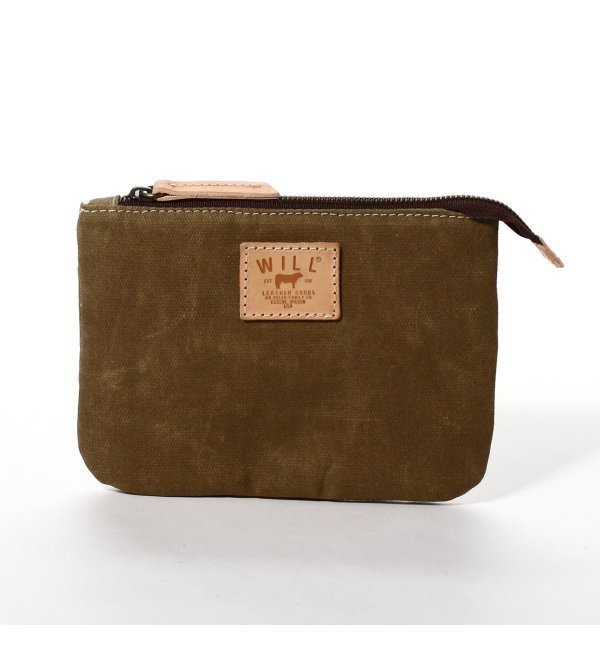 WILL LEATHER GOODS / ウィルレザーグッズ: Wax Coated Canvas Zip Pouch / ポーチ