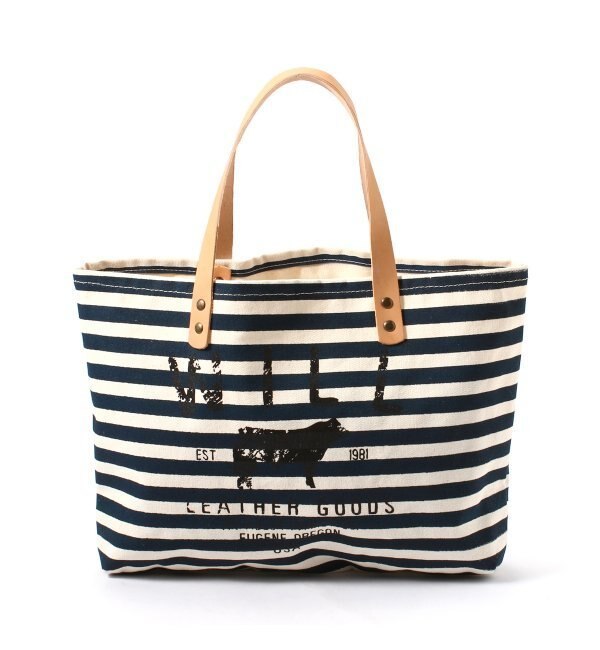 【WILL LEATHER GOODS】ウィルレザーグッズ： Nautical Stripe Tote