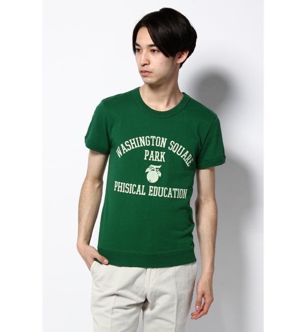 ヘビー天竺カレッジプリントTシャツ