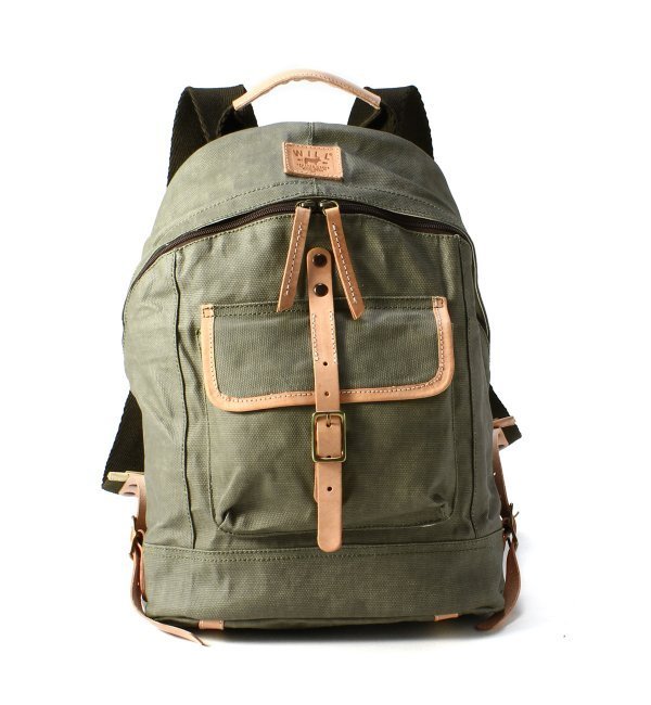 WILL LEATHER GOODS / ウィルレザーグッズ: Wax Coated Canvas Backpack