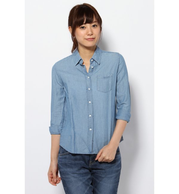 【ORIAN/オリアン】 COTTON LINEN DENIM MINI：シャツ
