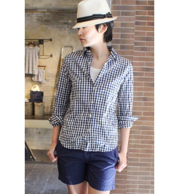 ギンガムチェックシャツ