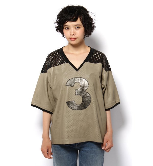 TRE CINQUE SETTE レザープルオーバー