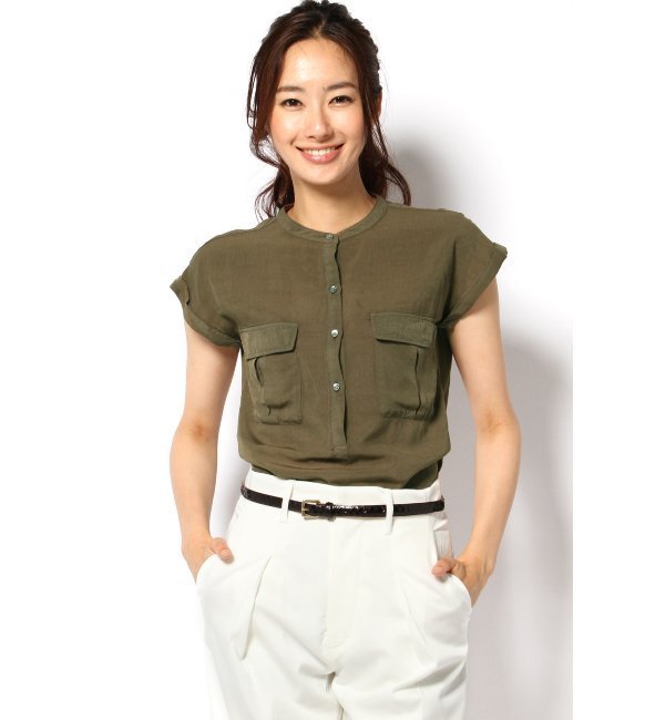 Ten/R ムジフレンチスリーブシャツ