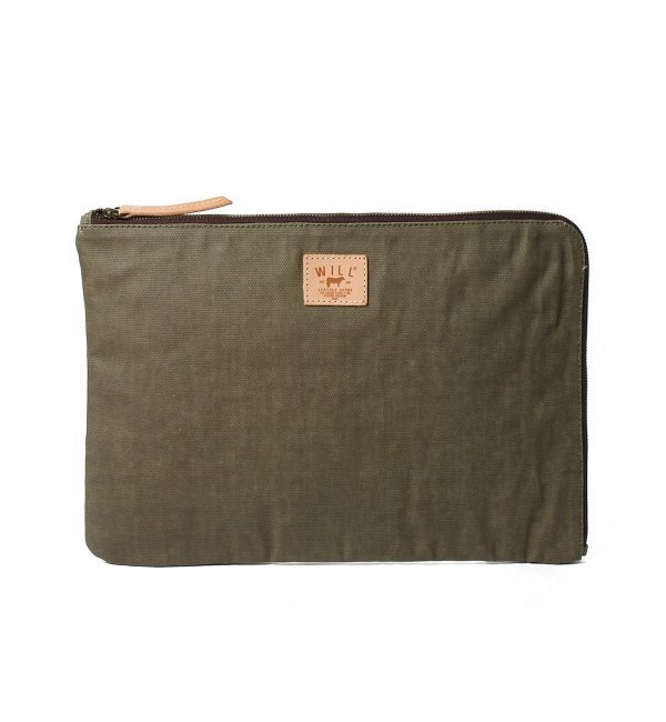WILL LEATHER GOODS: Wax Coated Canvas Laptop / ラップトップケース