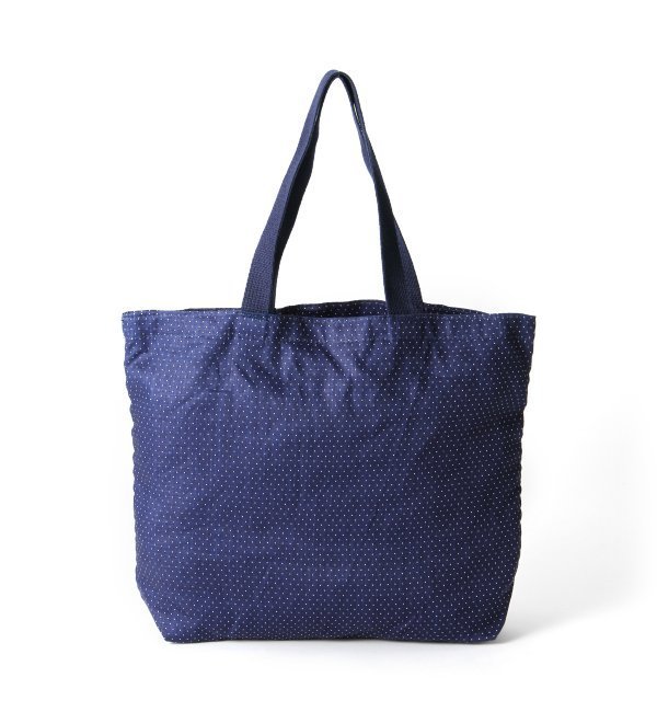 【The Hill-Side/ヒルサイド】 linen indigo dischar bag