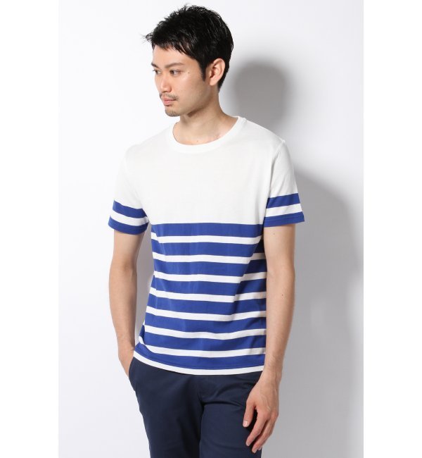 テンカンボーダークルーネックTシャツ