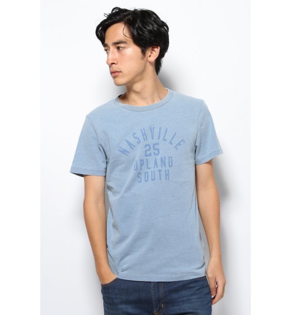 インディゴプリントTシャツ