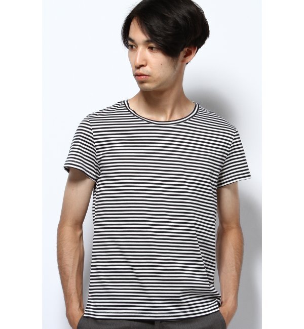 ガゼットヤーンクルーネックTシャツ