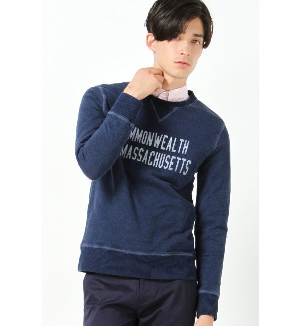 【ジャーナルスタンダード/JOURNAL STANDARD】 インディゴプリントクルーネックスウェット [送料無料]