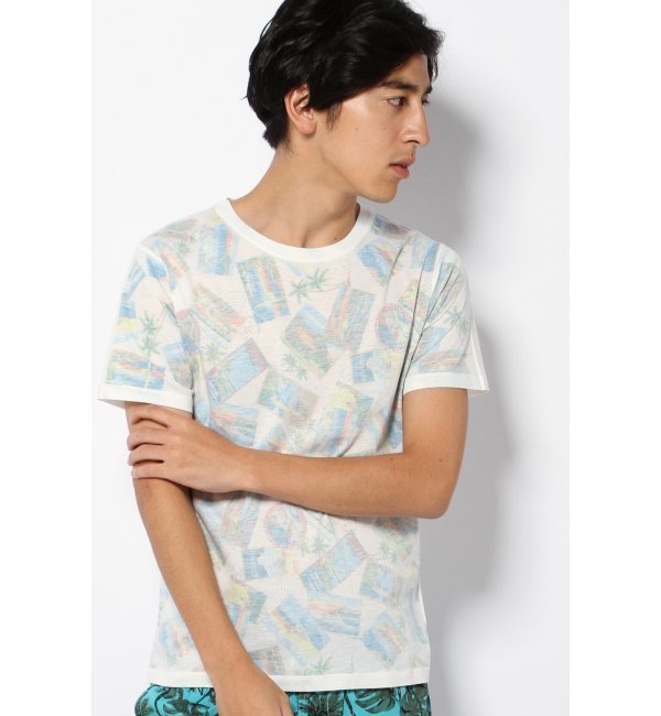 アロハプリントTシャツ