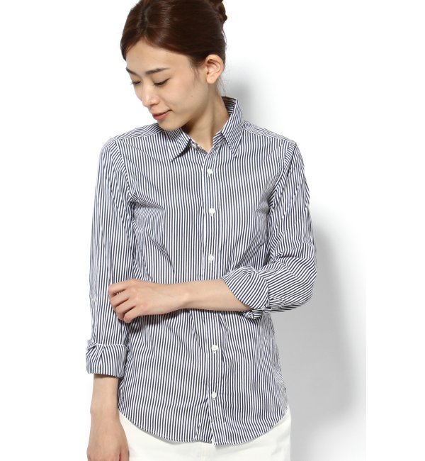 ブラックブロードレギュラーシャツ