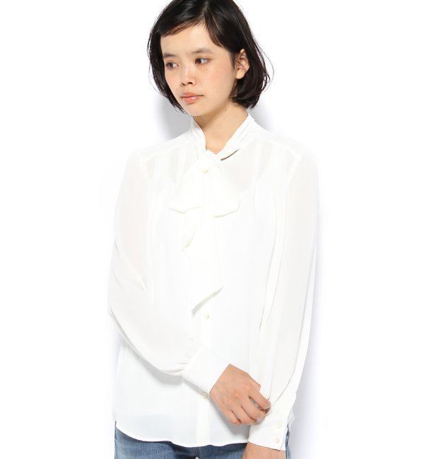 シフォンボウタイシャツ