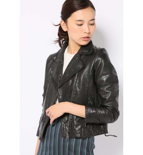 LAMB LEATHER DIP DYE W RIDERS