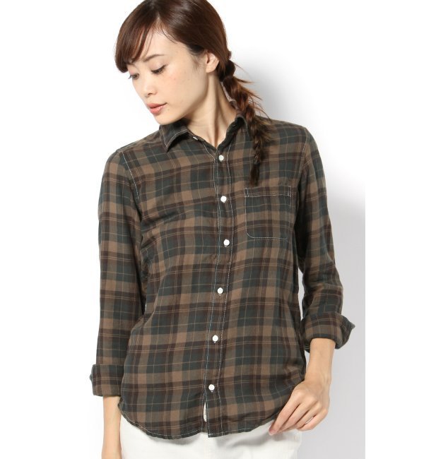 グランジチェックレギュラーシャツ-3