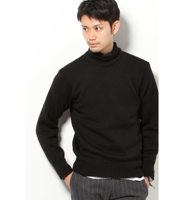 THE STEVENAGE KNIT WEAR SOLID クルーネックニット