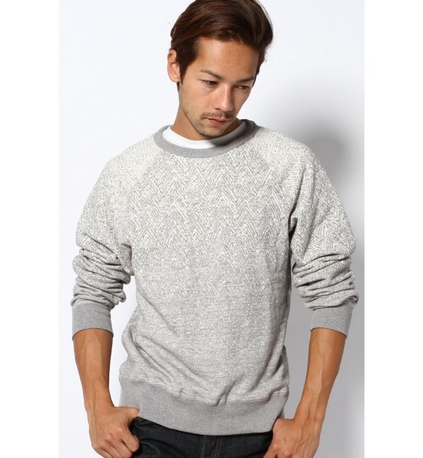 HERRINGBONE SWEAT SHIRT/ヘリンボーン スウェットシャツ