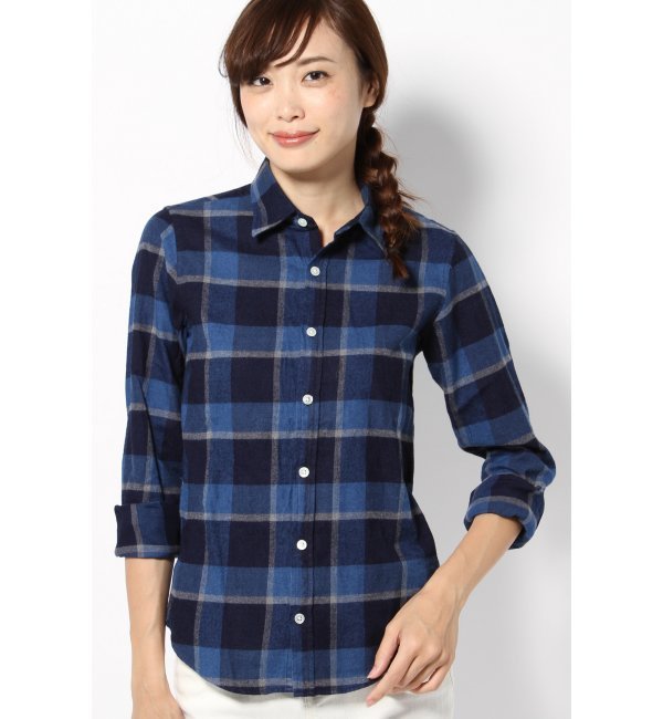 RE-INDIGO BLUE BRUSH レギュラーシャツ