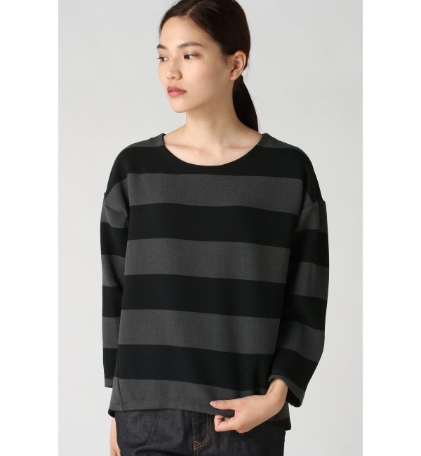 【OKIRAKU×LESSAGE】 ボーダープルオーバー