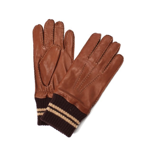 GLOVES/グローブス レザーステッチリブ