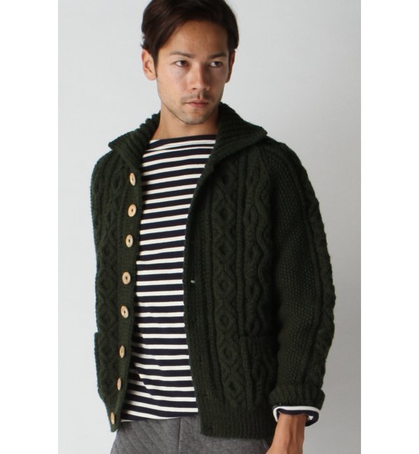 【ジャーナルスタンダード/JOURNAL STANDARD】 INVERALLAN / インバーアラン: Lamber Cardigan with Collar / ニットカーディガン [送料無料]