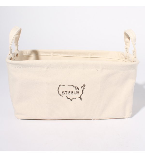 SK*STEEL CANVAS BASKET NaturalCanvas Bin
