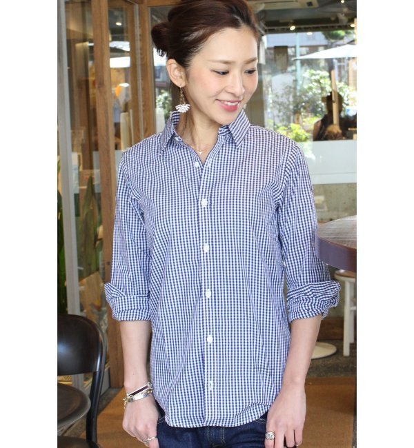ギンガムチェックレギュラーシャツ
