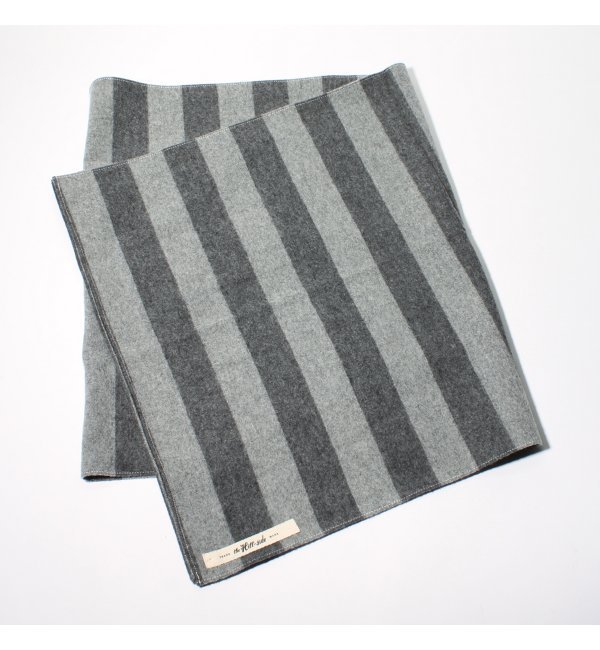 THE HILL-SIDE / ザヒルサイド: border stripe flannel / ストール