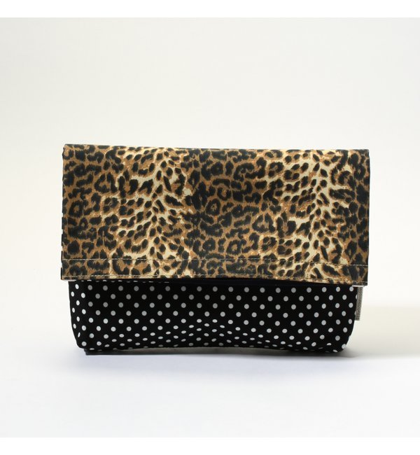 【BAGSINPROGRESS/バッグスインプログレス】 DOTS×LEOPARD クラッチ