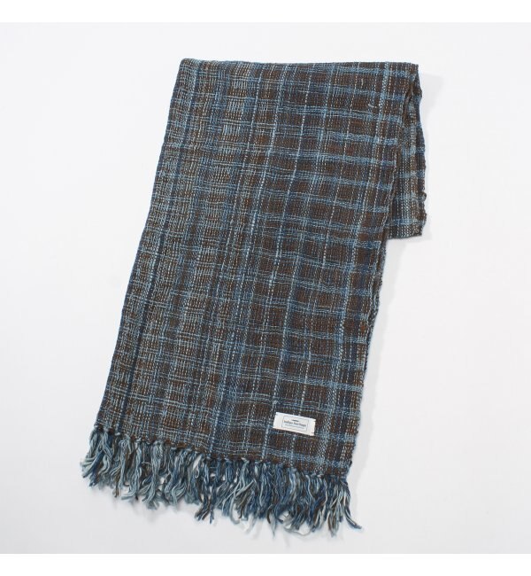 【ジャーナルスタンダード/JOURNAL STANDARD】 HATHA KRAMA / ハタクラマ: INDIGO PLAID SCARH NO1 / ストール [送料無料]