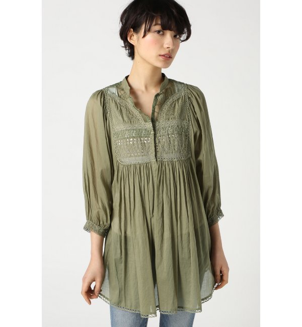 コットンローンヴィクトリアンジレ/チュニック