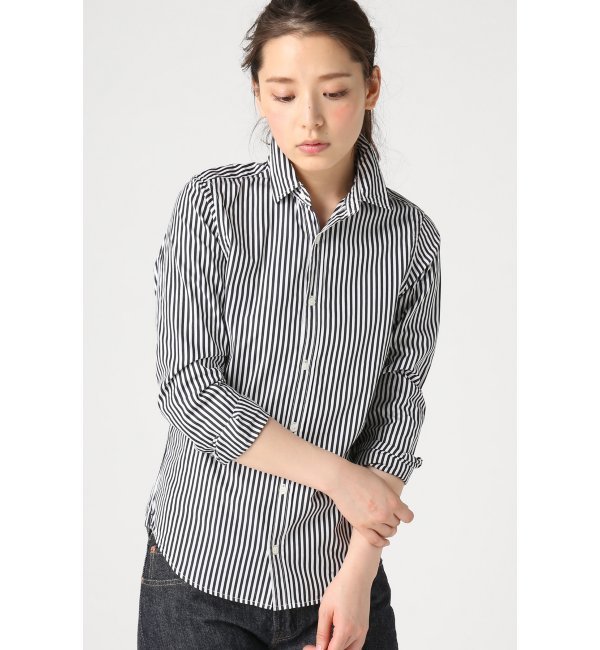 【ジャーナルスタンダード/JOURNAL STANDARD】 RE-インポートファブリックレギュラーシャツ(BLACK) [送料無料]