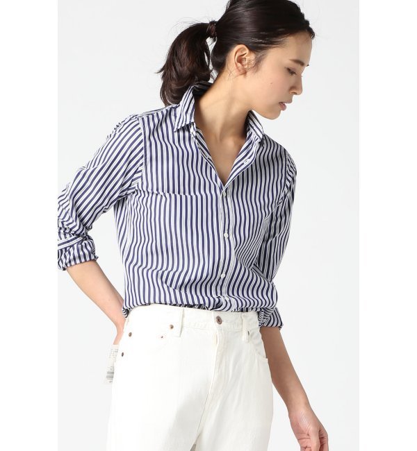 RE-インポートファブリックレギュラーシャツ(NAVY)