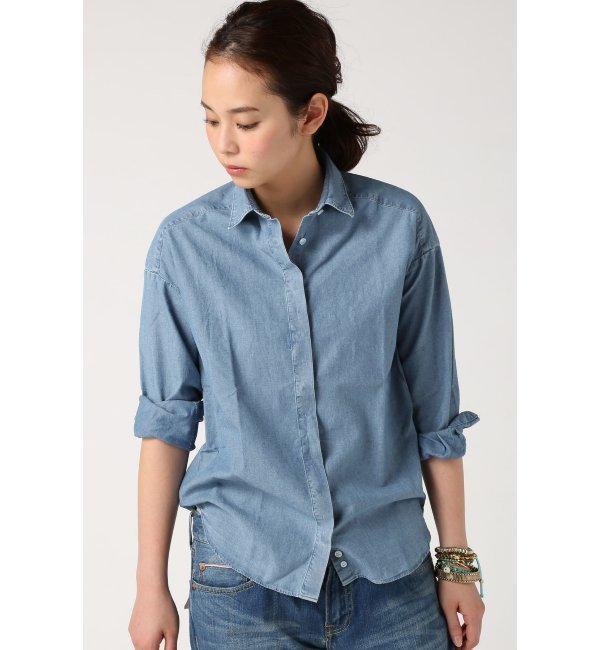 【ORIAN/オリアン】デニムビックシルエットシャツ(FRANCESCA)