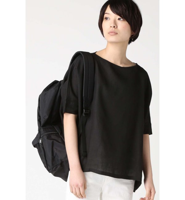 【Honnete/オネット】ボートネックワイドTシャツ