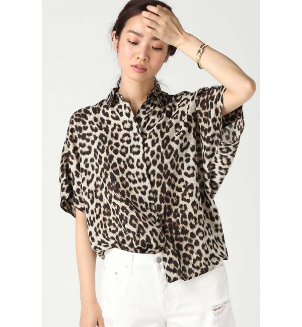 【rag&bone/ラグ&ボーン】saunders shirt：レオパード柄シャツ