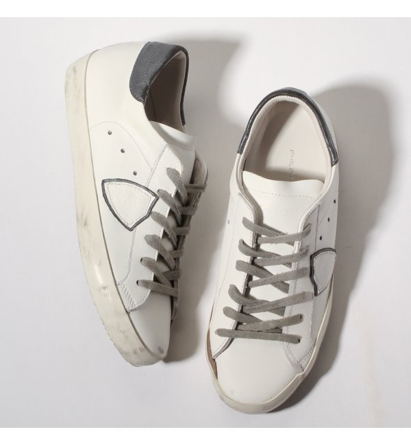 【Philippe Model/フィリップモデル】washed ローカット:スニーカー