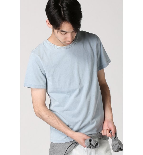インディゴクルーネックTシャツ