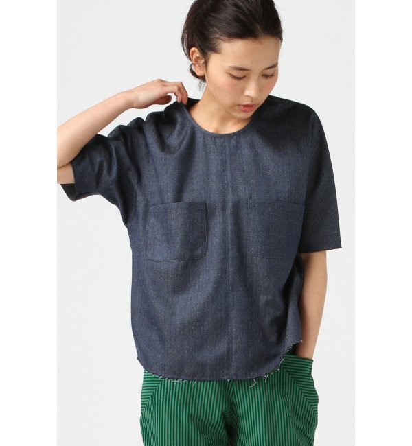 【ジャーナルスタンダード/JOURNAL STANDARD】 【NO.6】ALEC POCKET TEE:インディゴブラウス [送料無料]